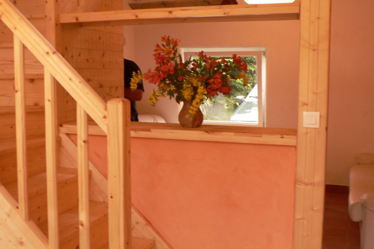 escalier menant à la chambre