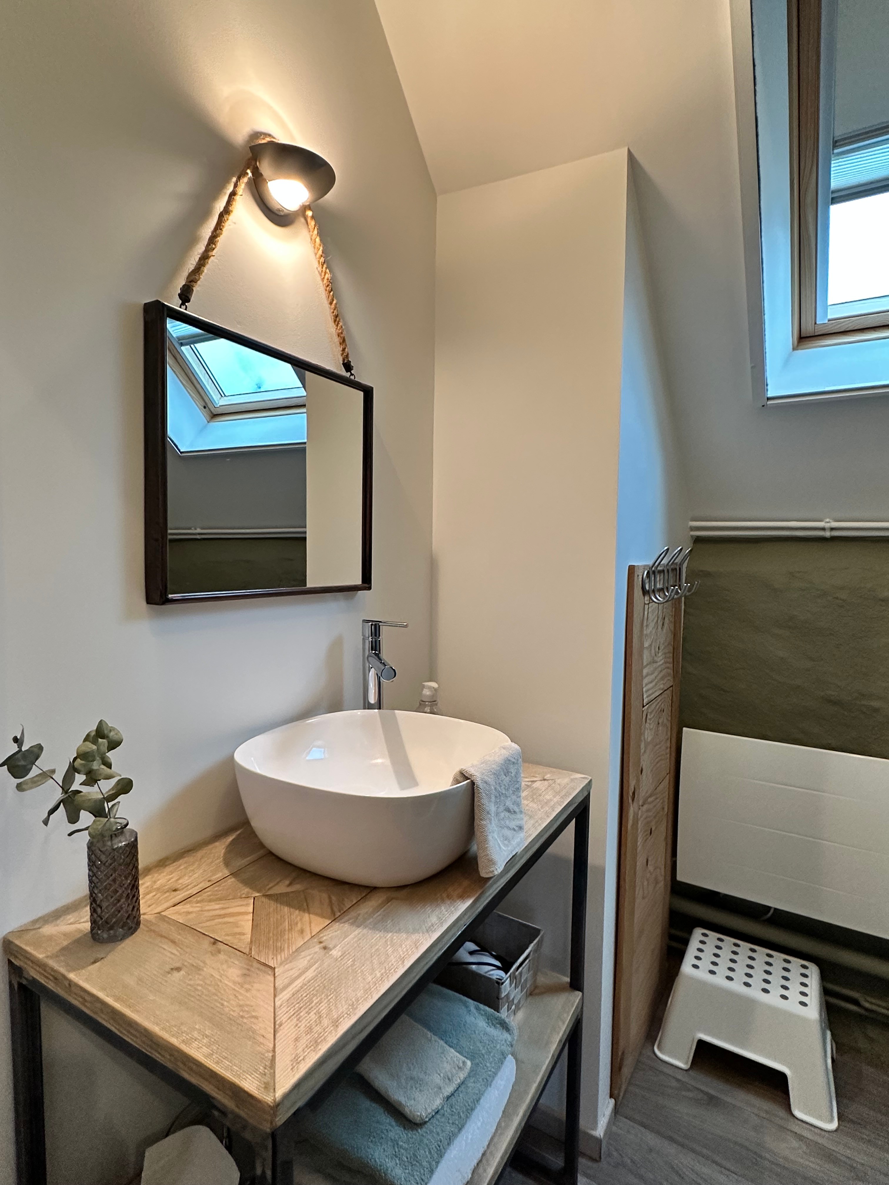 the shower room