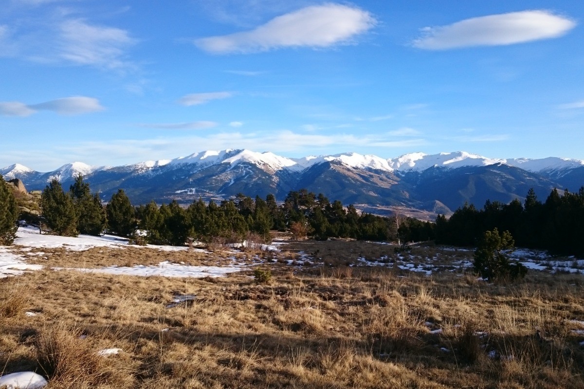 Panorama sur les montagnes aux alentours de Font-Romeu