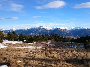 Panorama sur les montagnes aux alentours de Font-Romeu