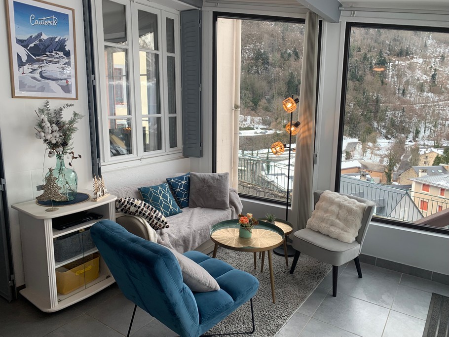 Veranda outside in winter