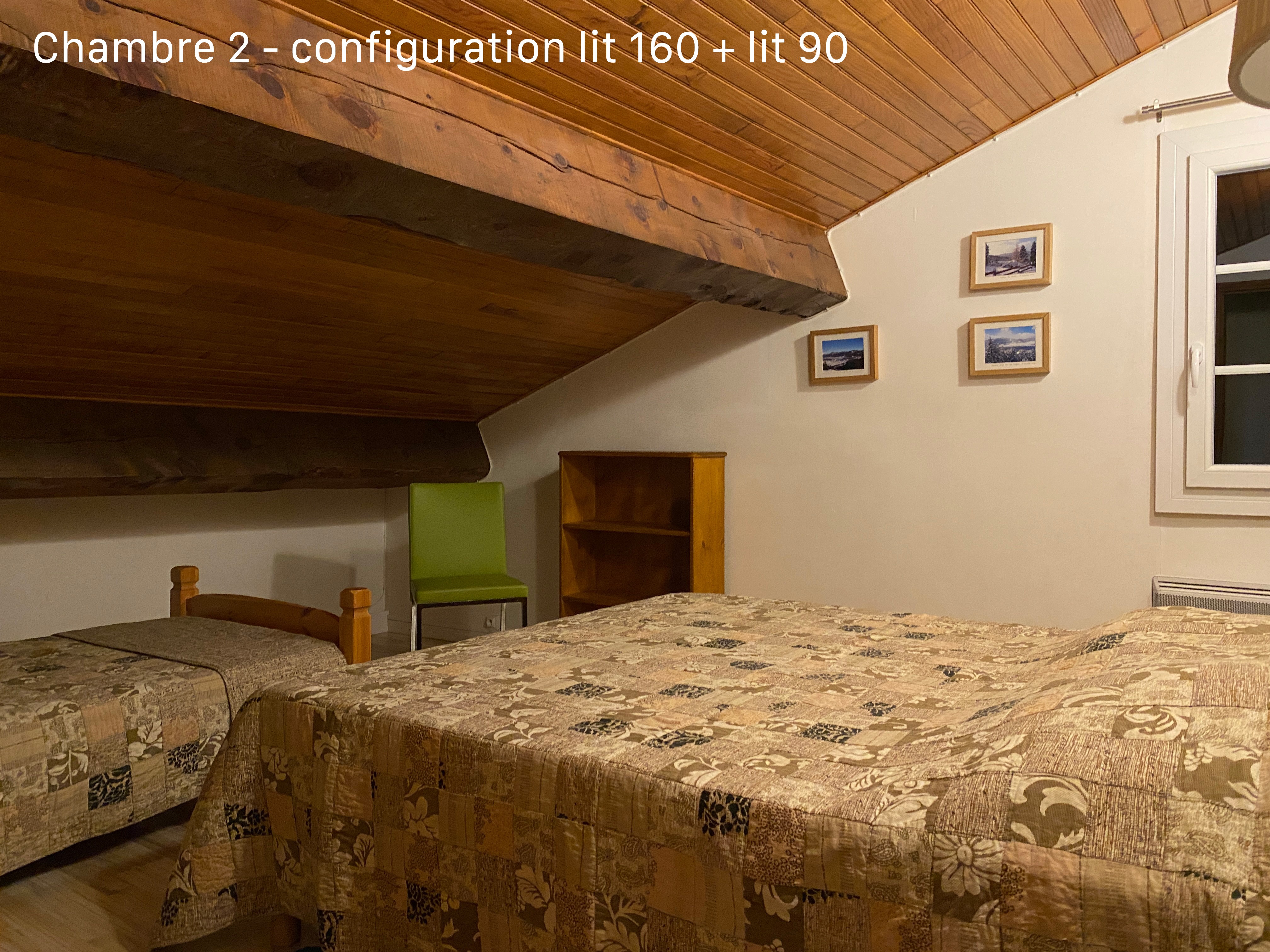 2e étage - ch 2 - 1 lit 160 + 1 lit 90