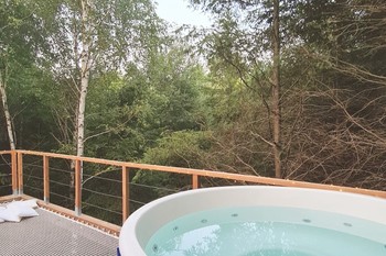 Spa finlandais en terrasse - Dôme Kittilä - Domaine Ouréa