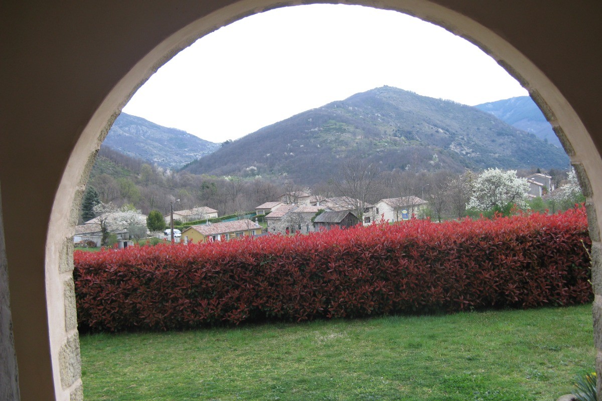 vue de la terrasse couverte