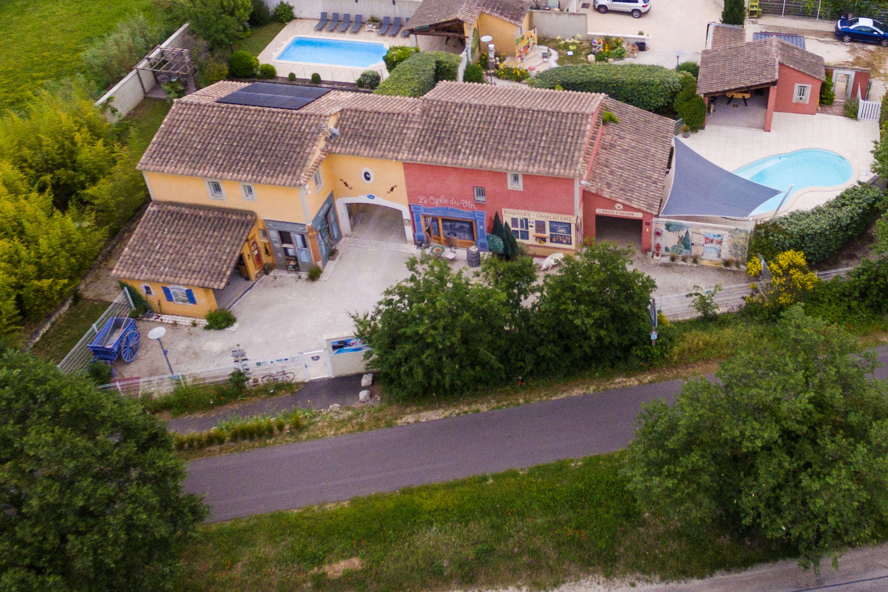Vue Nord des gîtes