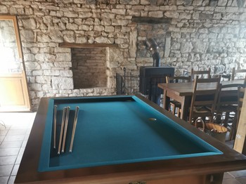 Billard dans salon