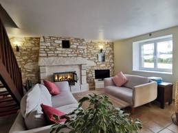 Salon avec cheminée