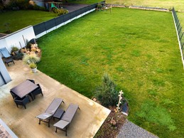 Jardin de 700m² clos