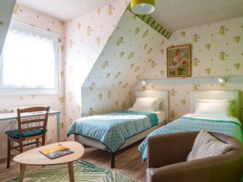 Etage: Chambre n°4 avec 2 lits 90