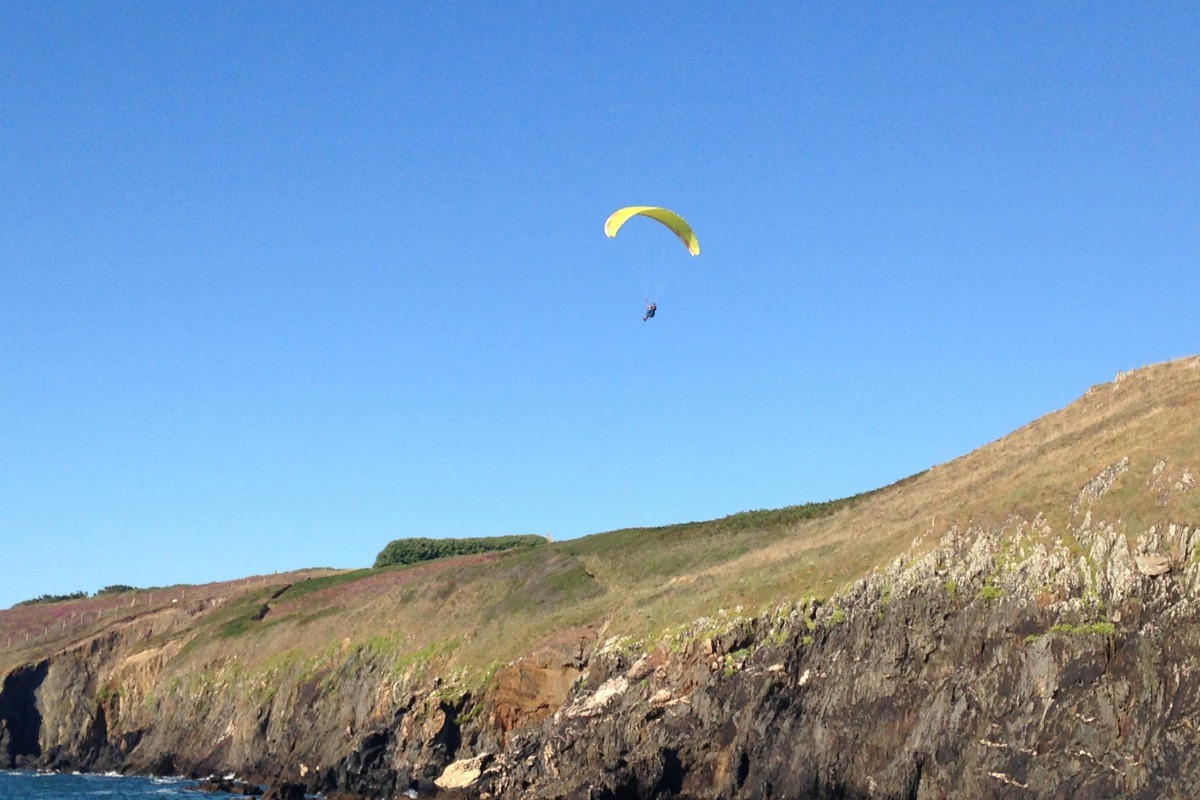 Parapente, site à soaring Trefeuntec NO
