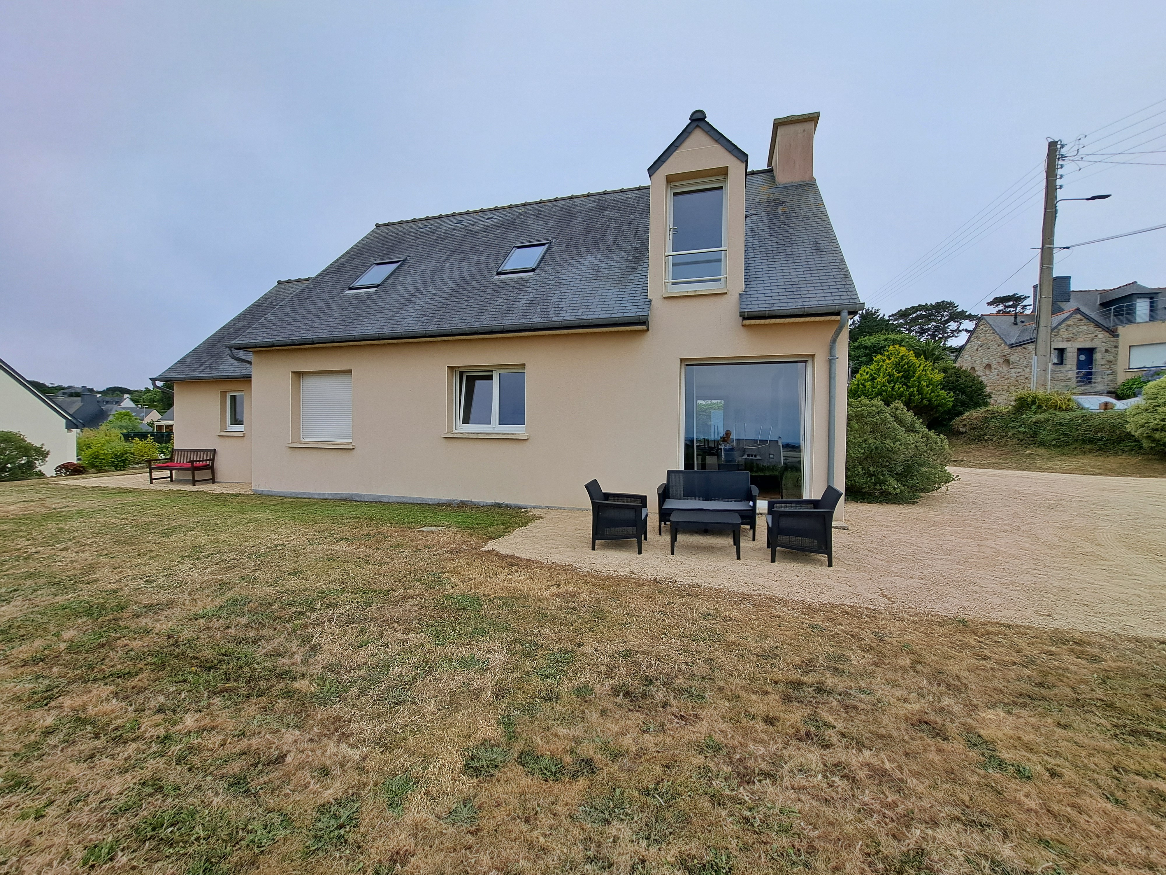 Maison façade Nord vue mer