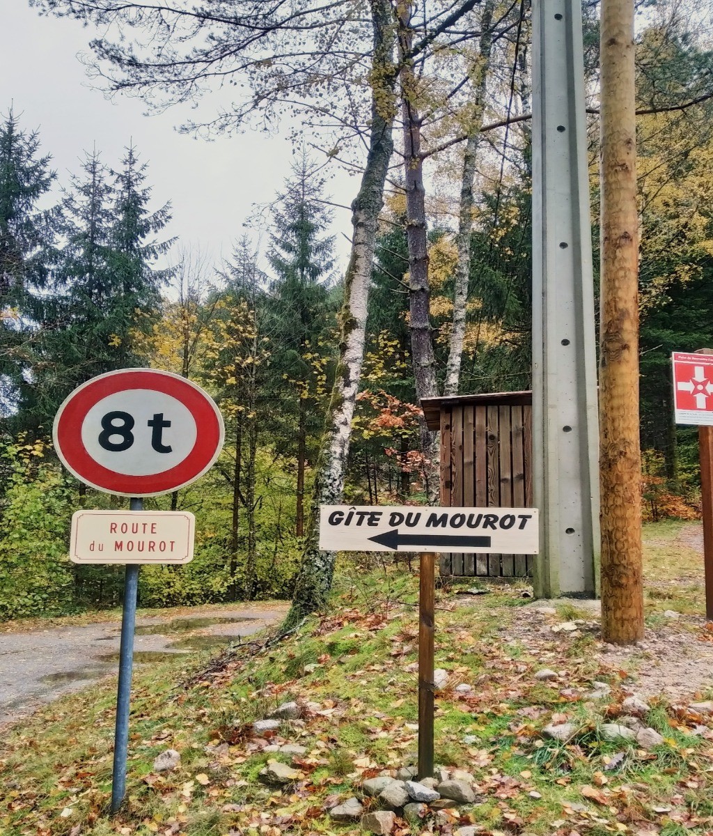 panneau direction du gîte