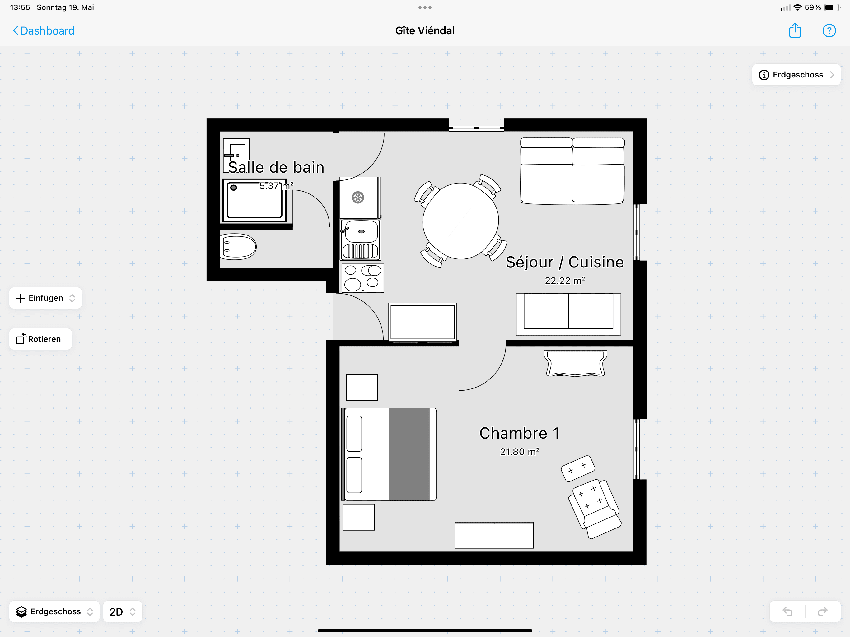 Plan de l'appartement Banda