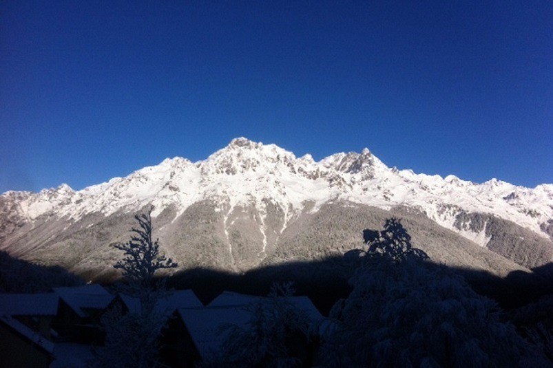 vue à partir du chalet sur le Massif de Belledonne