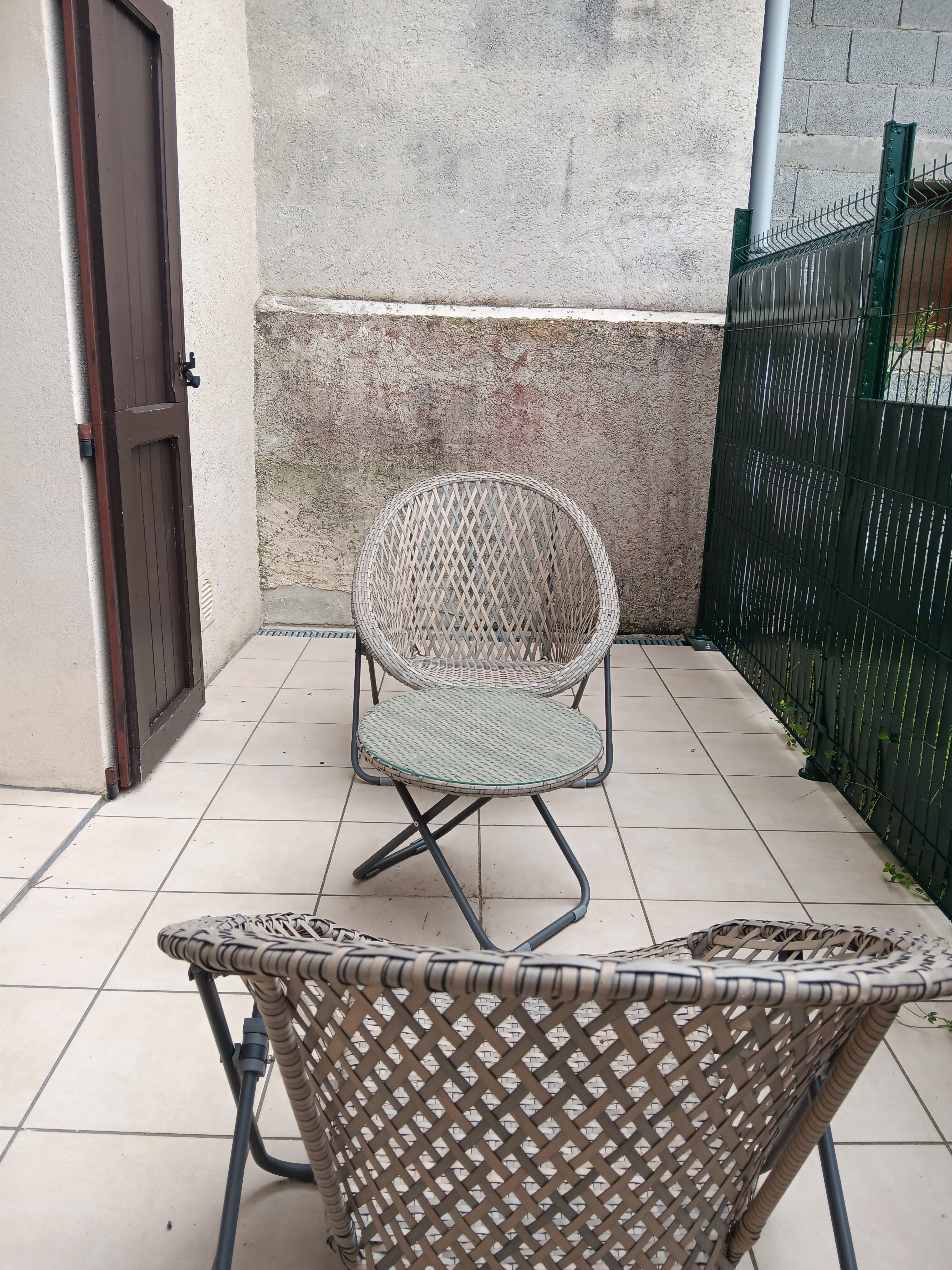 Terrace at the back of the house