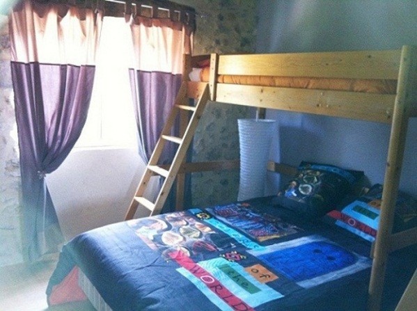 chambre avec lits superposés