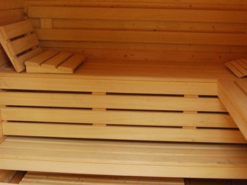 Sauna commun aux autres hébergements de la propriété