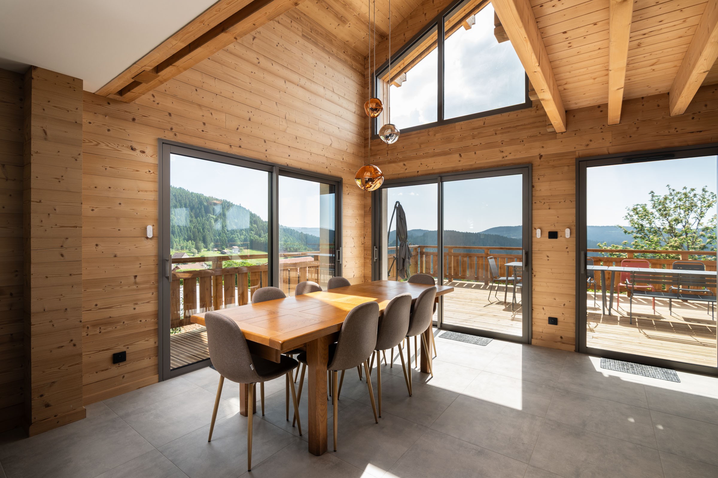 Salon/ séjour - Chalet Belvédère du Costet