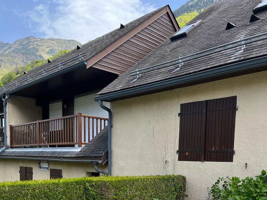 Terrasse avec vue latérale