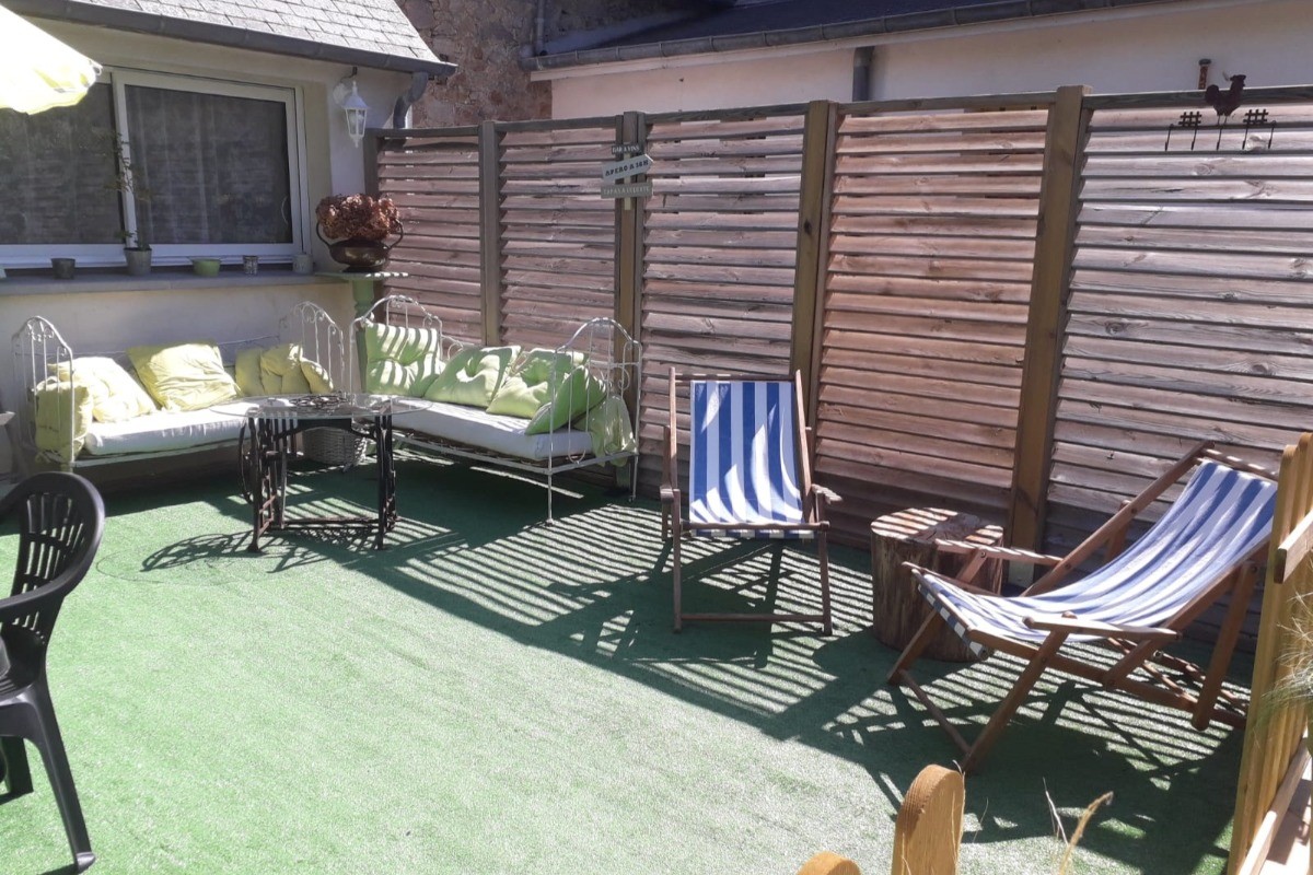 Les jardins de Salinor, location, Planguenoual, terrasse