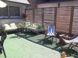 Les jardins de Salinor, location, Planguenoual, terrasse