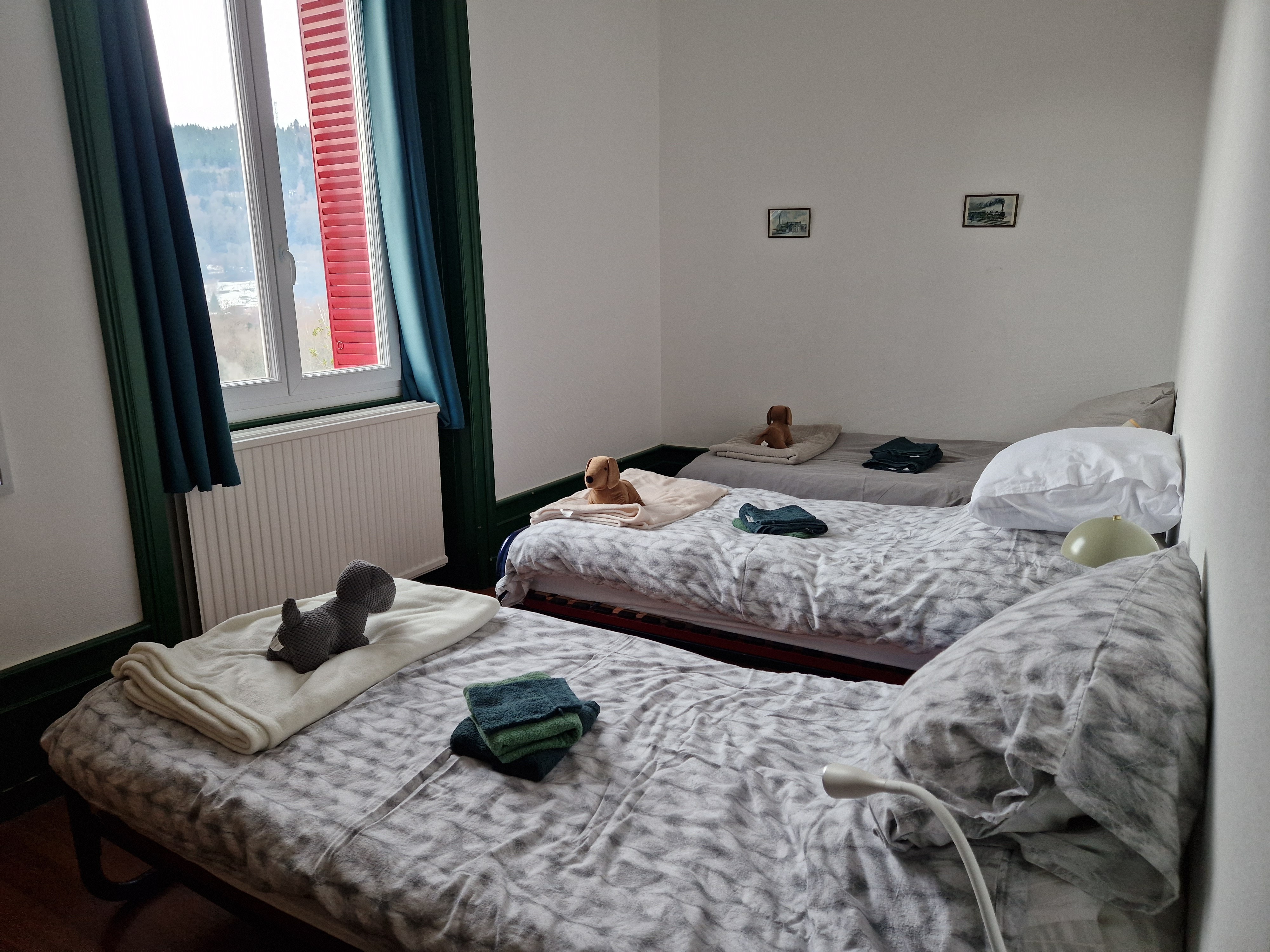 Chambre 3 personnes - Gite vert, domaine de Granit