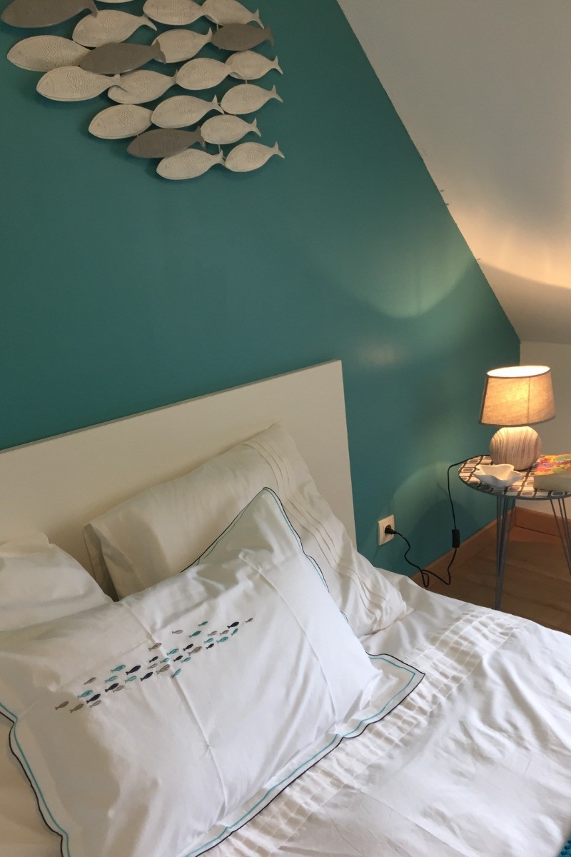 Détail de la chambre de l'étage modulable