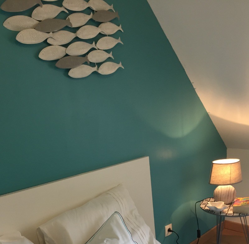 Détail de la chambre de l'étage modulable