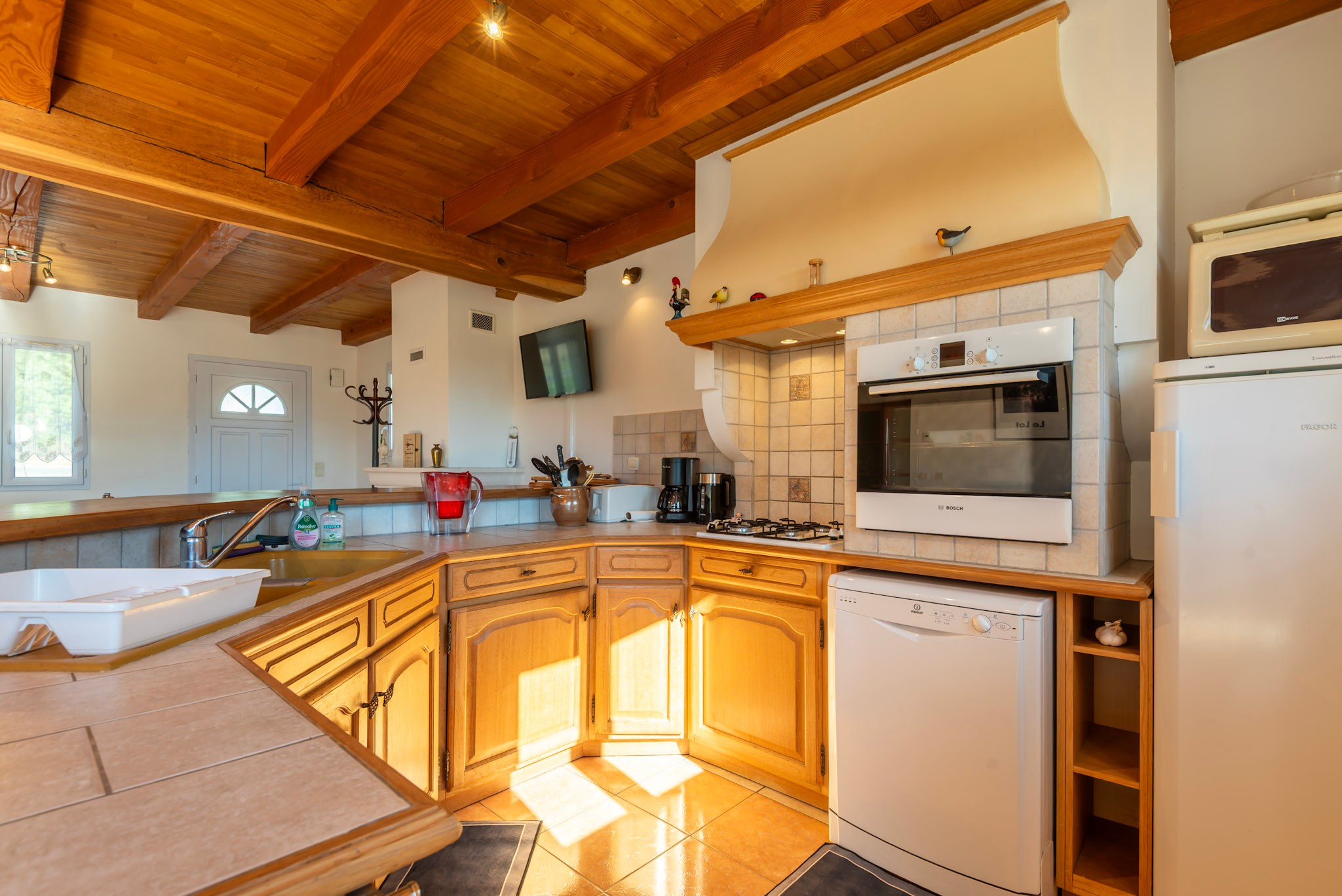 Open-plan kitchen