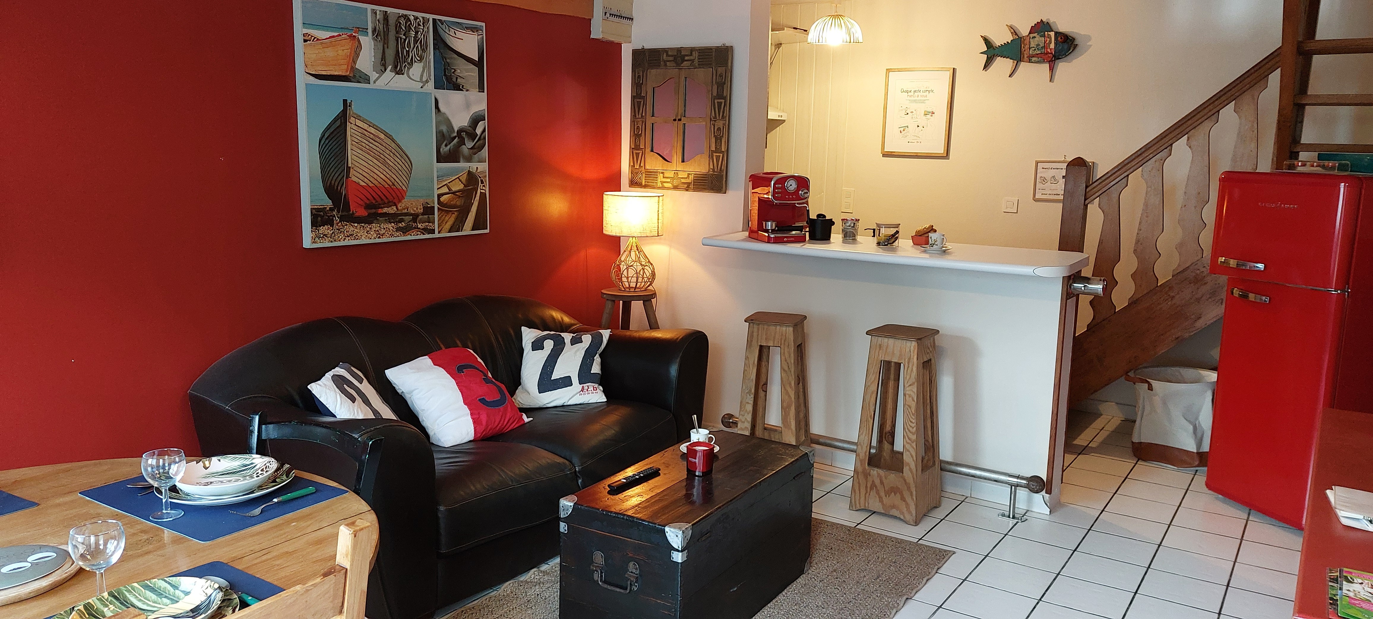 Salon gite Tulipe ferme de kerloury Paimpol