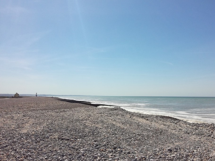 Vue depuis la plage en face de la location