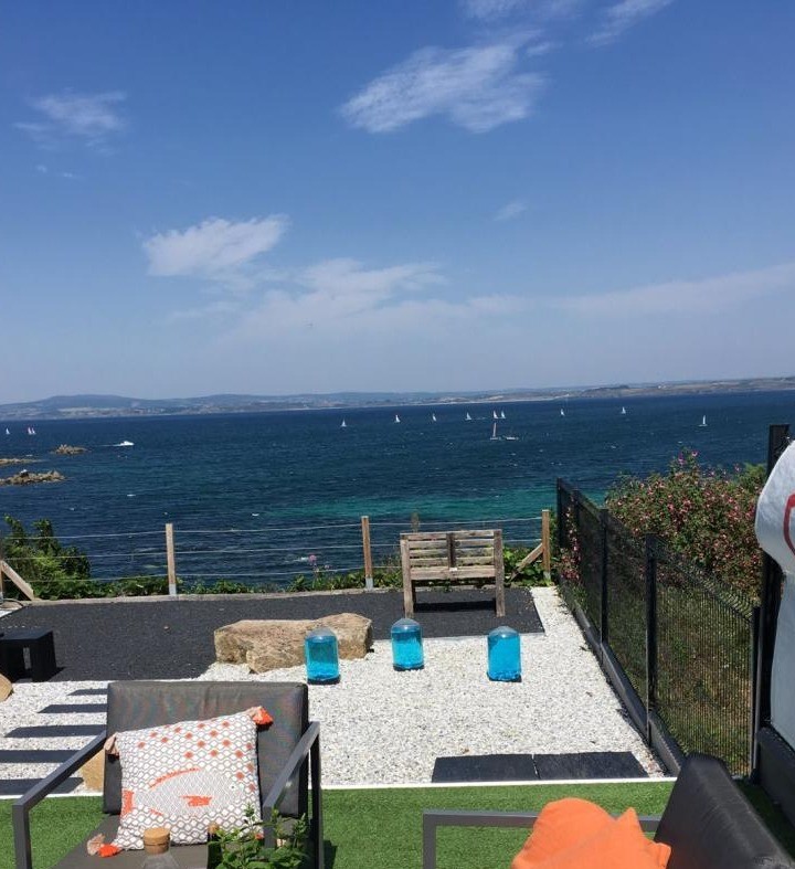 Extérieur clos avec vue directe mer