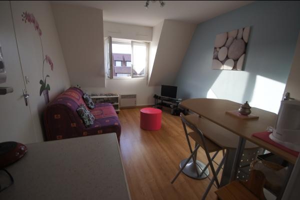 le salon très claire et bien exposé location a 300 m de la plage a villers sur mer