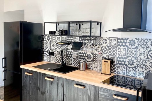 Cuisine  Gîte Appart'Edith La Neuville aux Larris