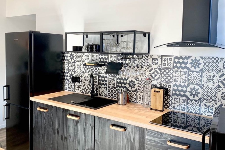 Cuisine  Gîte Appart'Edith La Neuville aux Larris