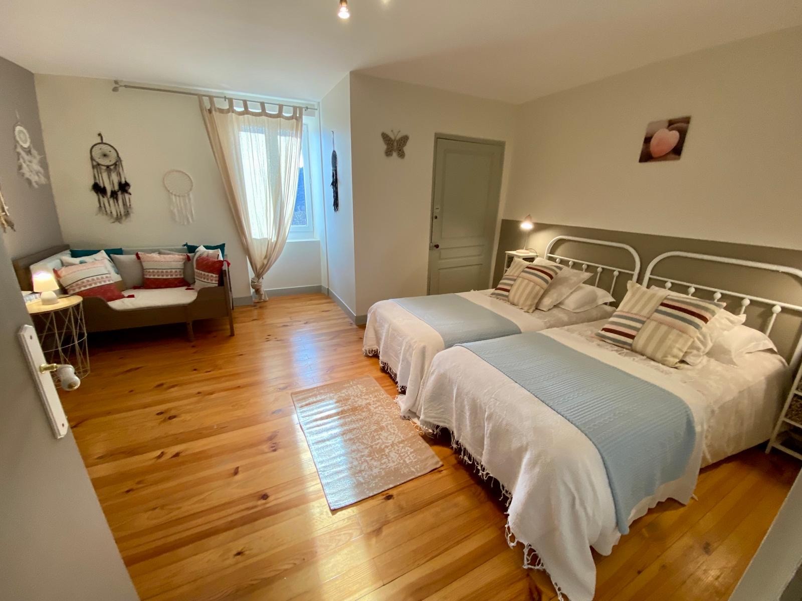 Chambre n°3 avec 2 lits jumeaux