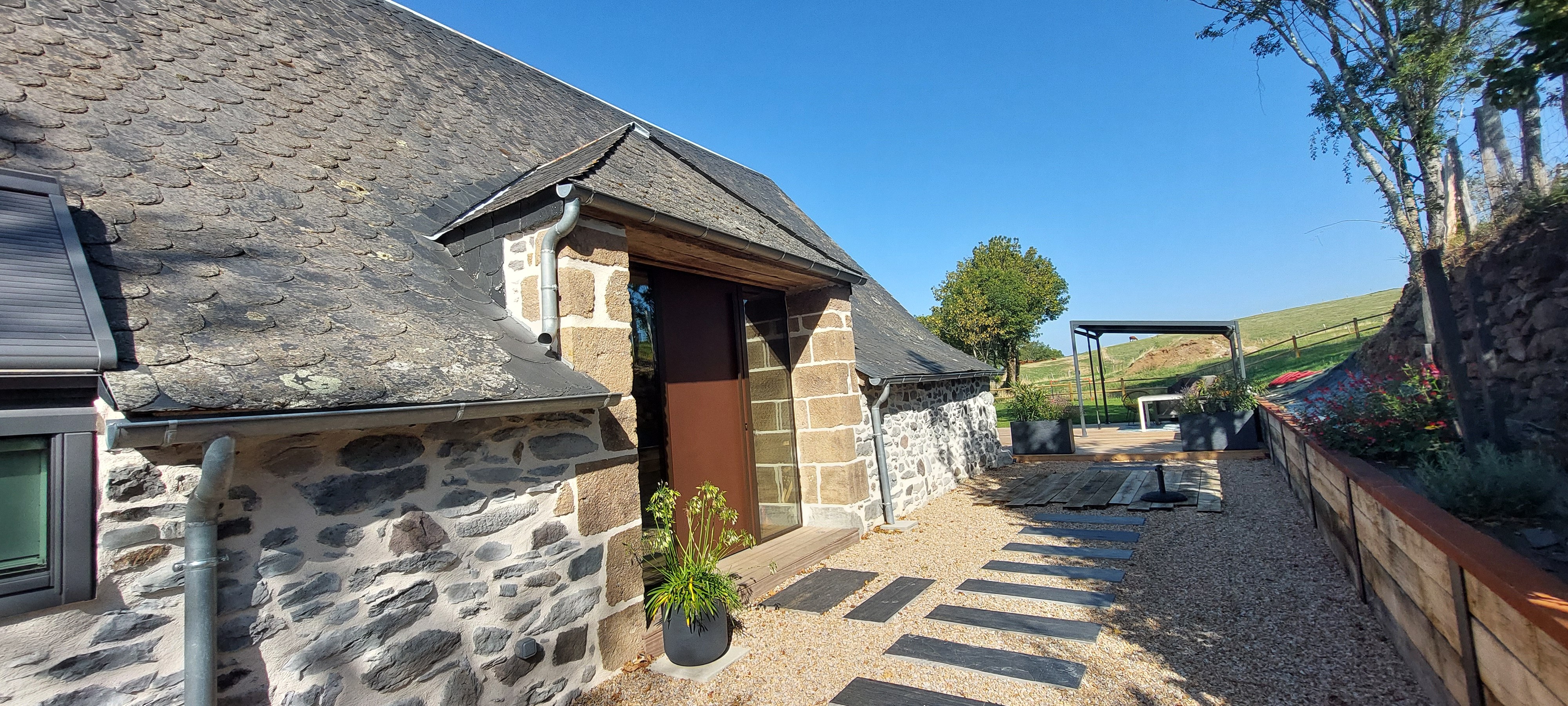 Entrance to the barn