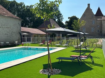 Picine terrasse - Château de la mothe - Vicq