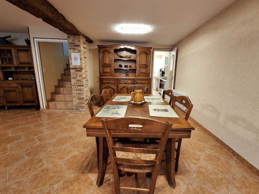 spacious dining room