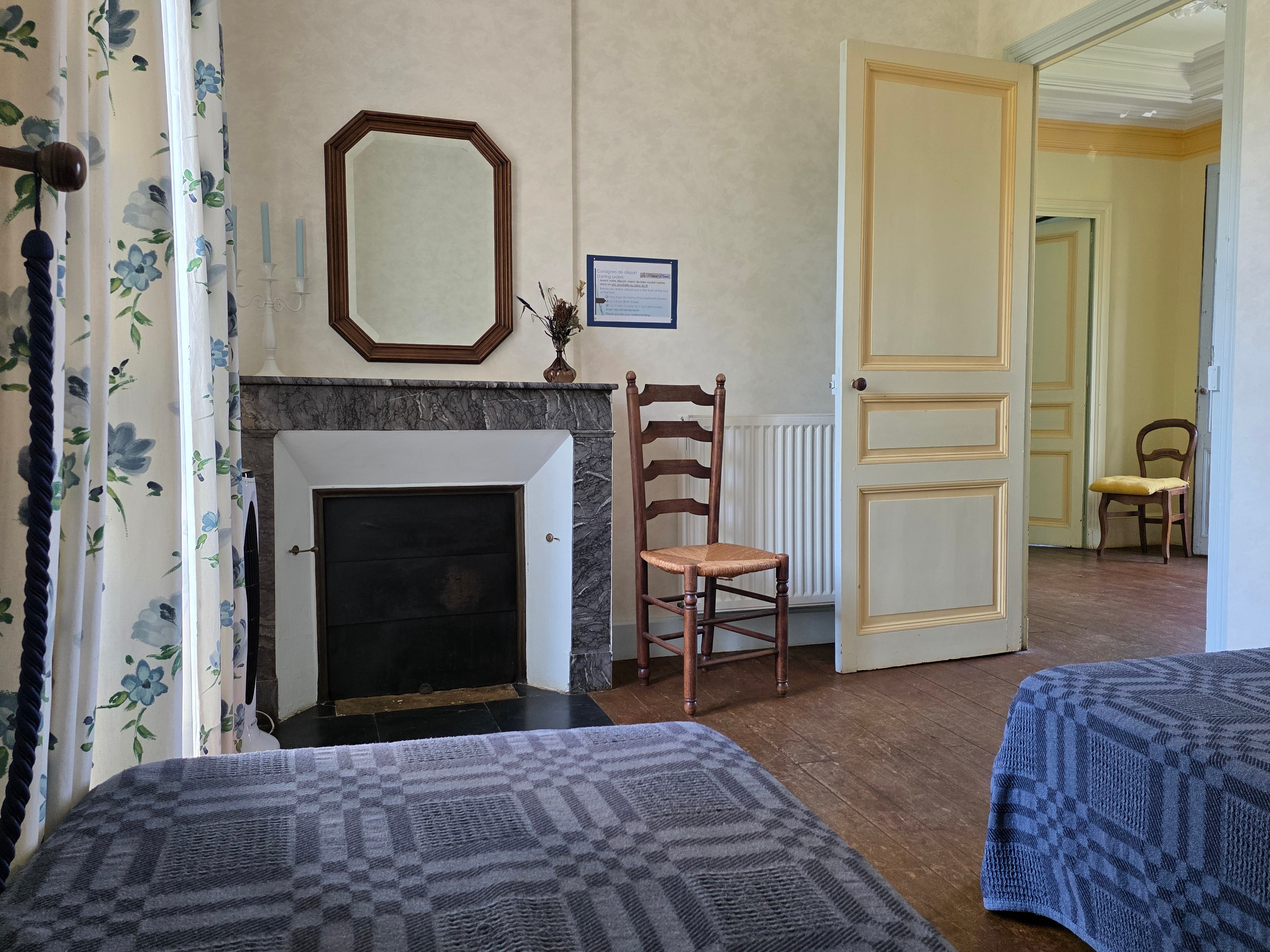 chambre bleue
