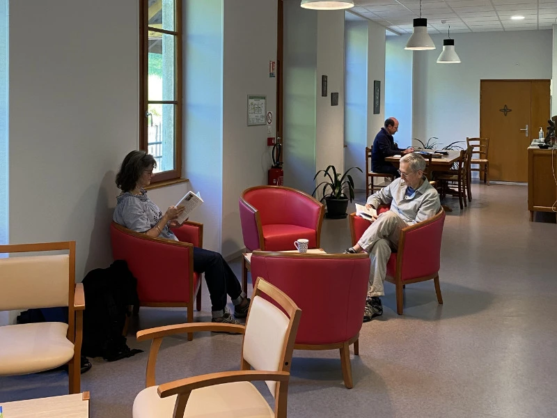 Abbaye de Saint Rambert en Bugey - La bibliothèque, bulle de calme