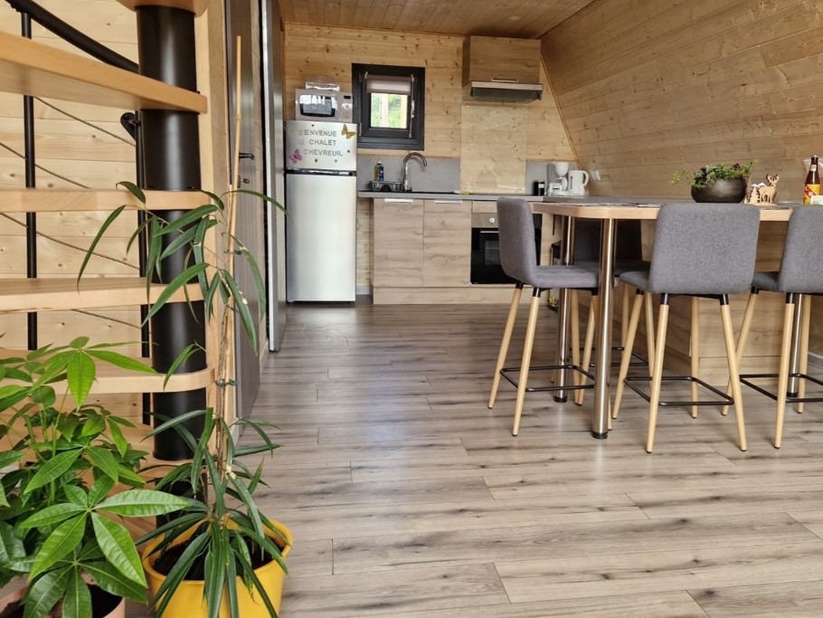 Chalet Chevreuil -  Séjour et cuisine