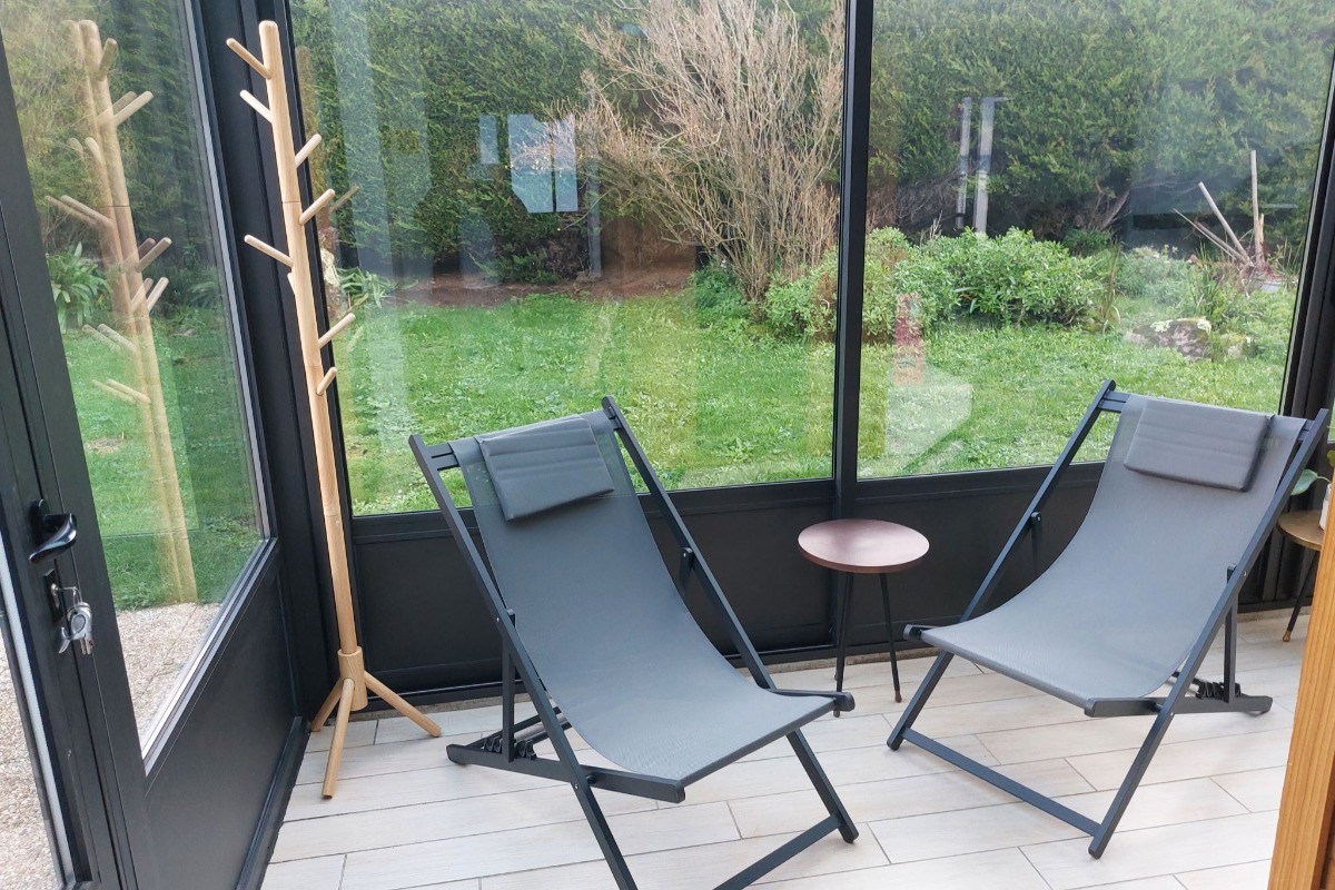 Entrée sous veranda