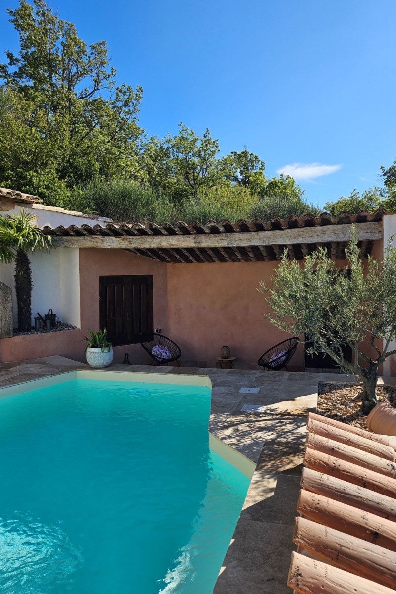 Piscine privée, Gîte le Mazet, Domaine la Melette