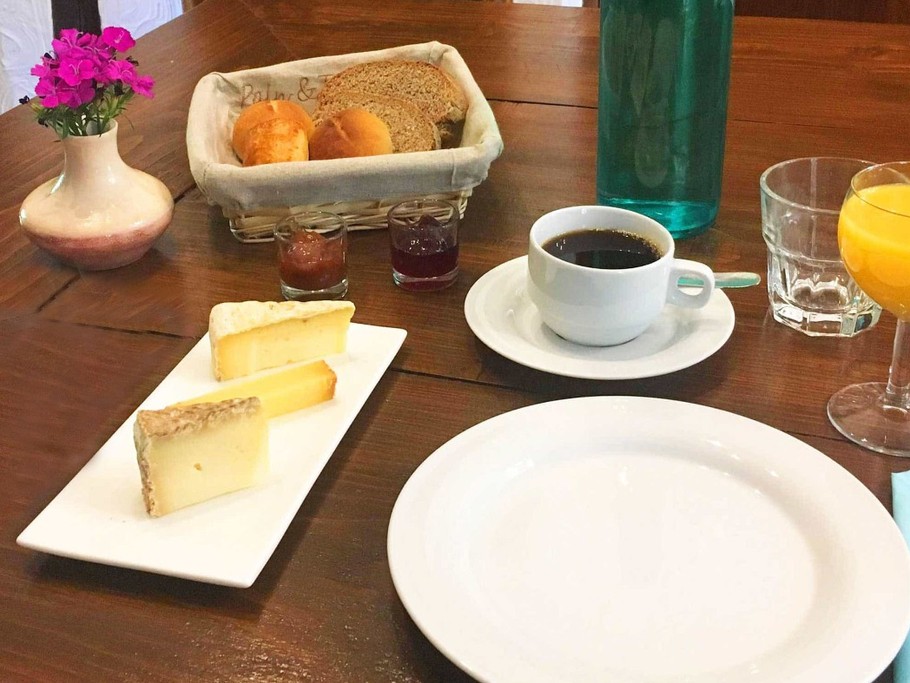 French luxury breakfast