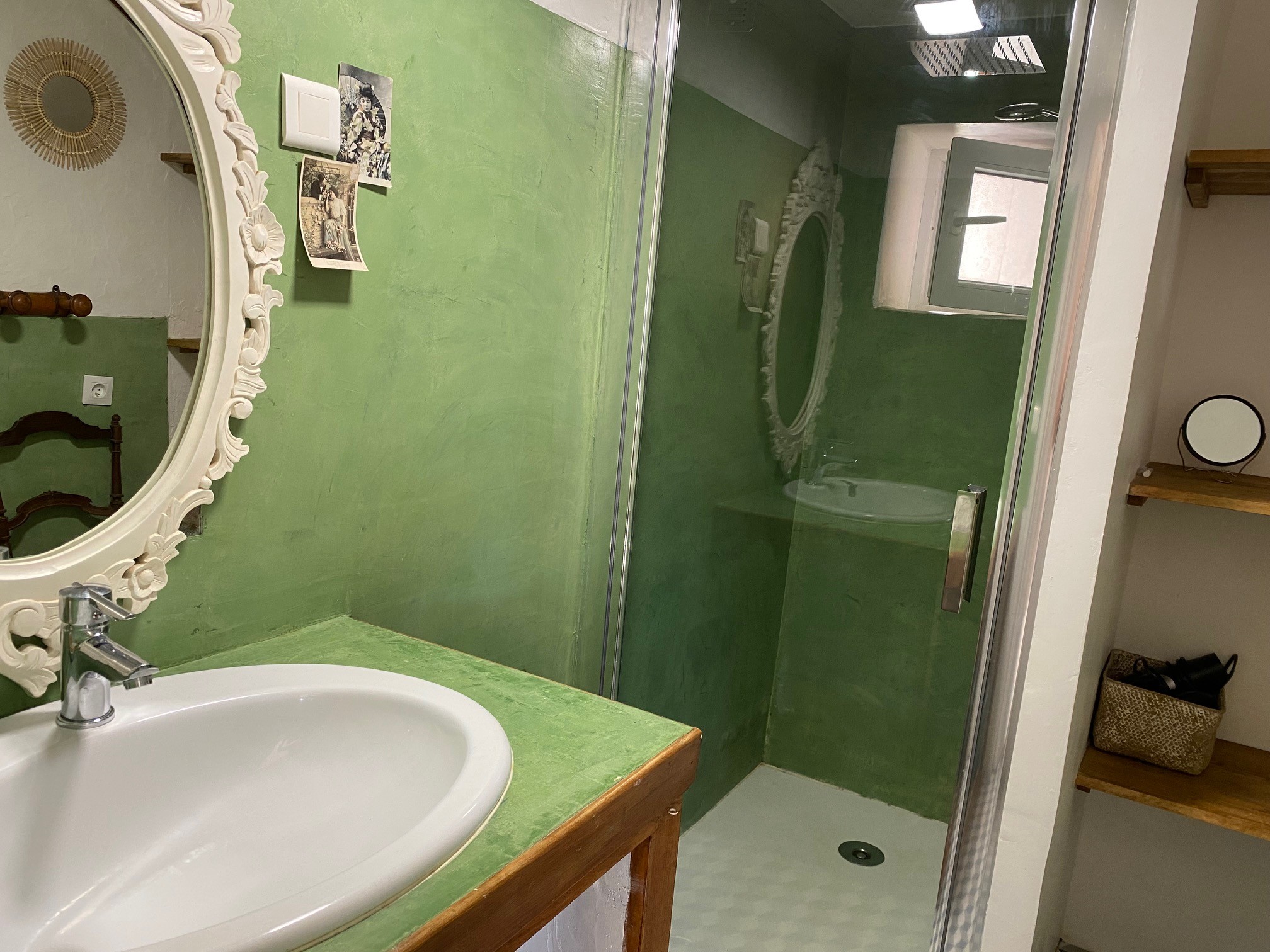 Douche à l'italienne