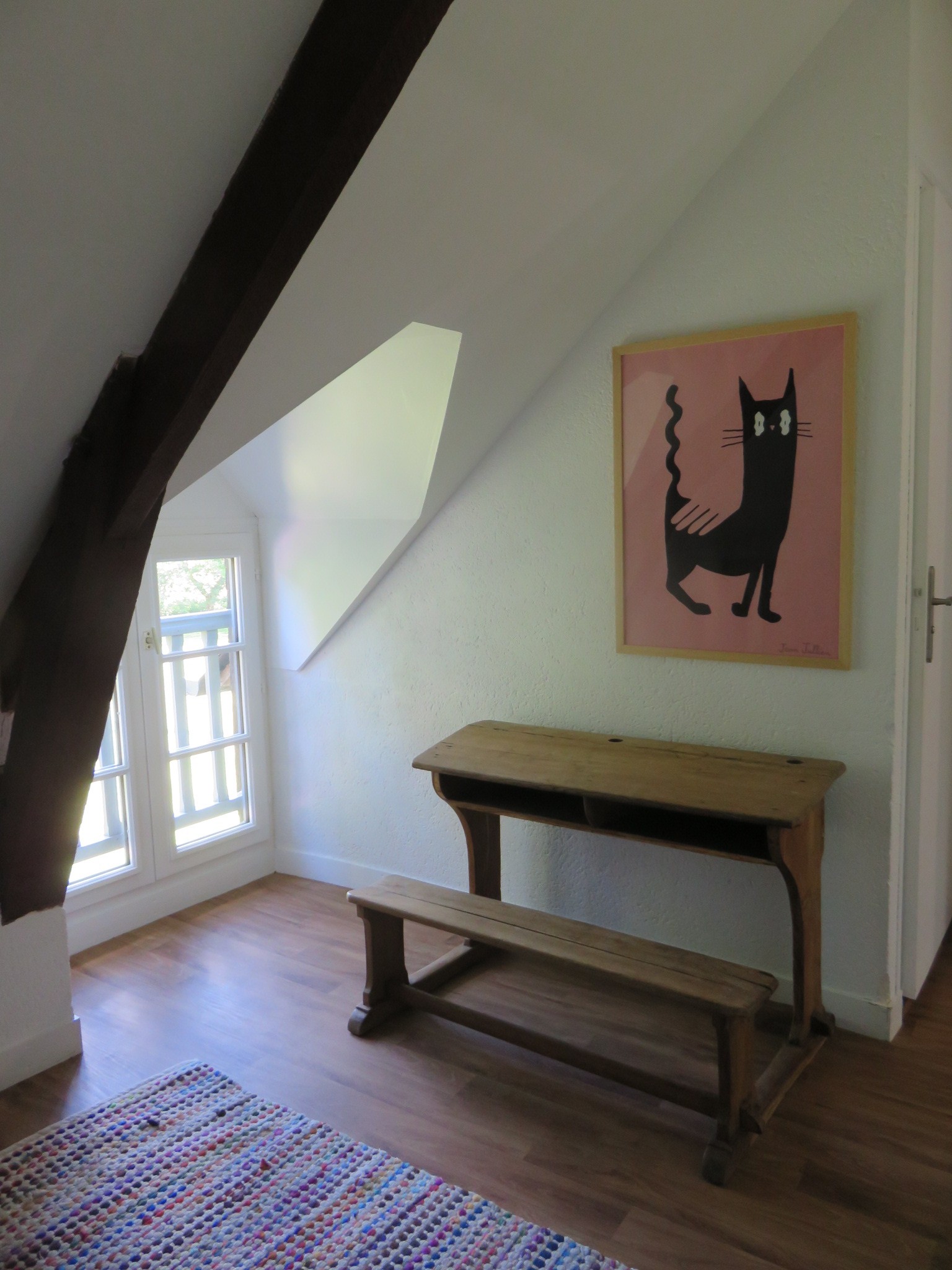 The upstairs landing