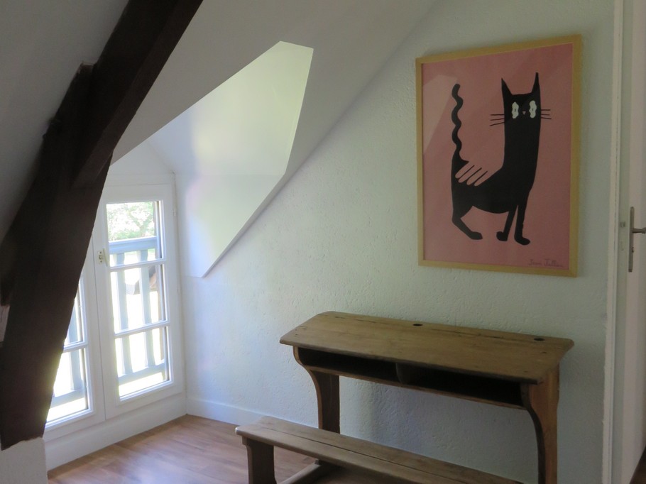 The upstairs landing