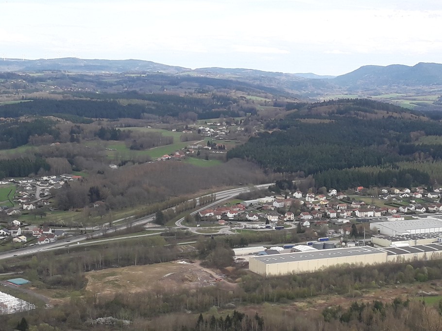 vue depuis la Pierre d'Appel à Etival Clairefontaine
