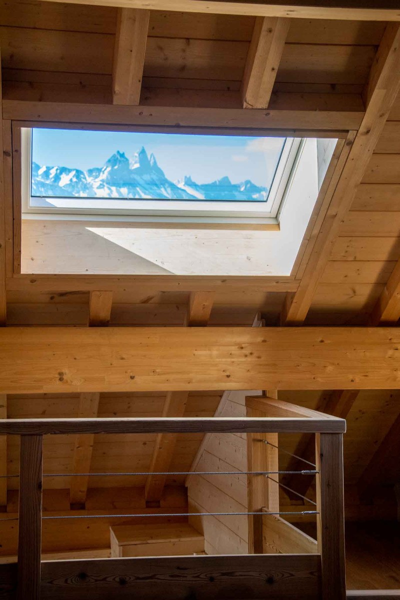 Les Aiguilles d'Arves depuis l'étage